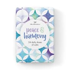 DPH - Peace and Harmony - 24 affirmation cards + stand
