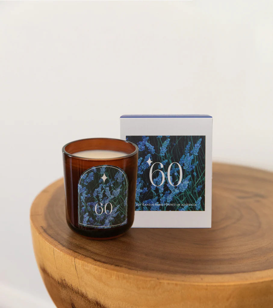 Celebrate their 60th birthday with warmth and style. This commemorative candle is a thoughtful way to mark their milestone, showing your care with a distinctive and meaningful gift.