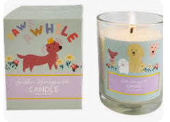 Perfect Pets Dog Golden Honeysuckle Candle Mint & Colourful - 150g
