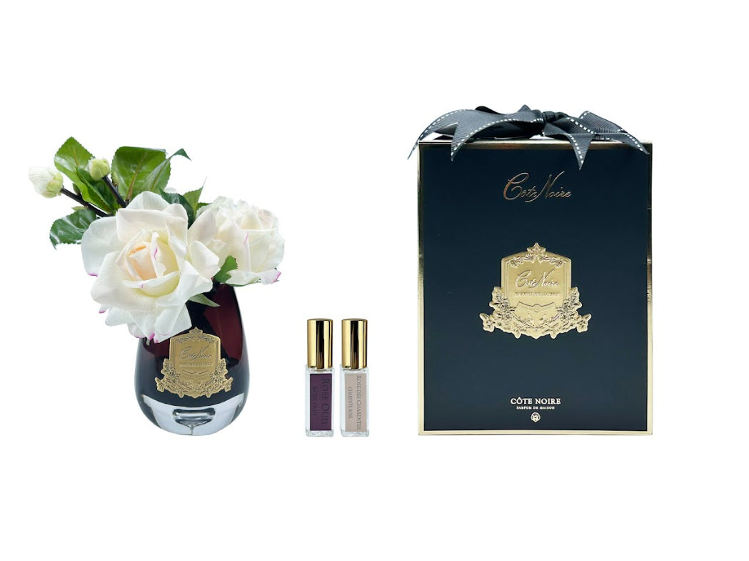 Tea Rose Bouquet Blush - Black
