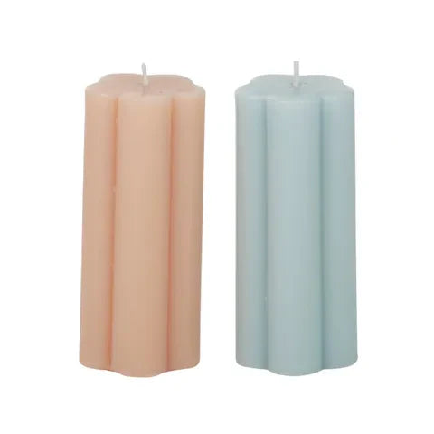 Flower Shape Pillar Candle 5x11cm