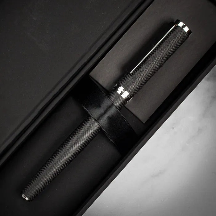 Hugo Boss - Ballpoint Pen Herringbone Chrome