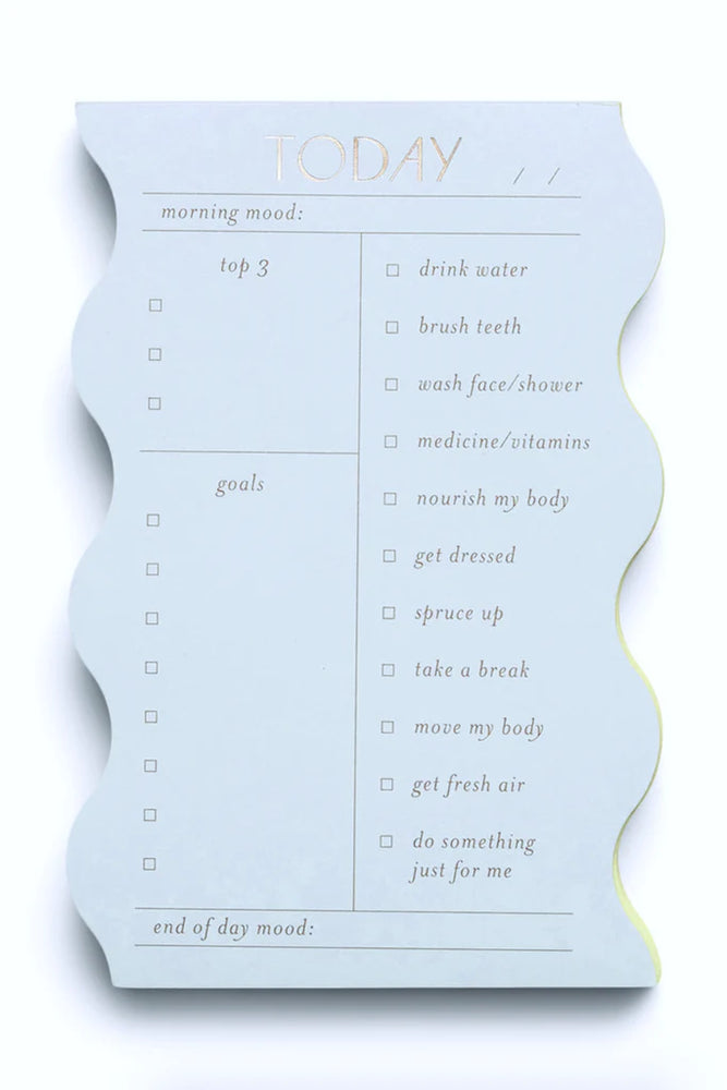 Wavy Daily Notepad - Cloud