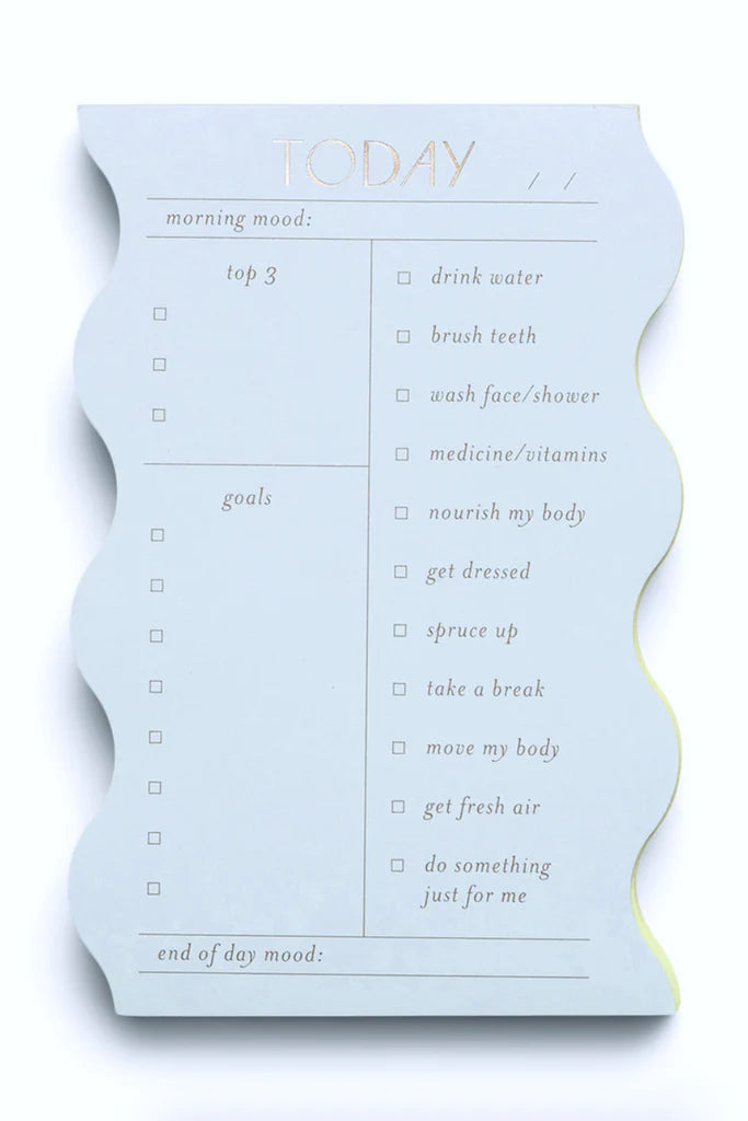 Wavy Daily Notepad - Cloud