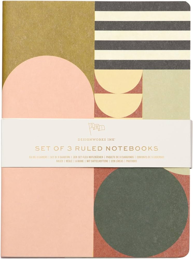 Flex Notebooks Saddle Stitch Spine Mod Geo (set of 3)