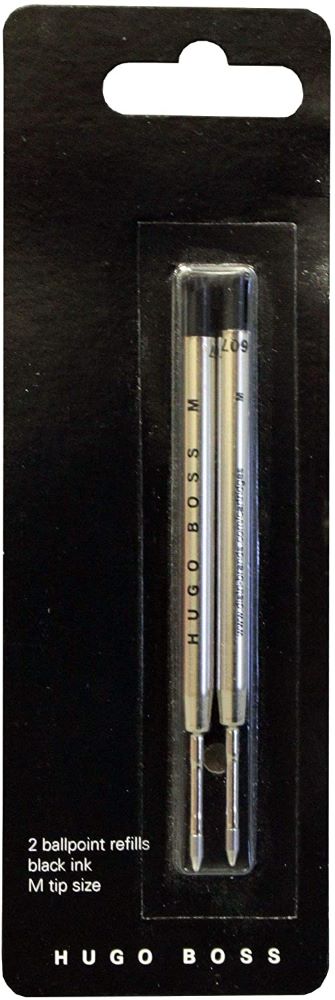 Hugo Boss - 2pk Ballpoint Metal refill Black