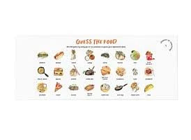 Guess the Food Card Game