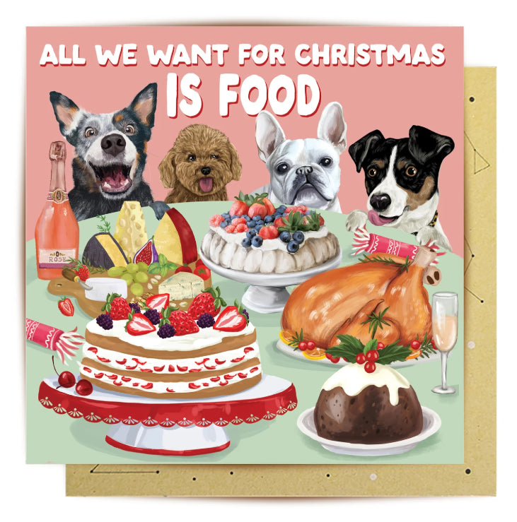 Greeting Card Food For Christmas