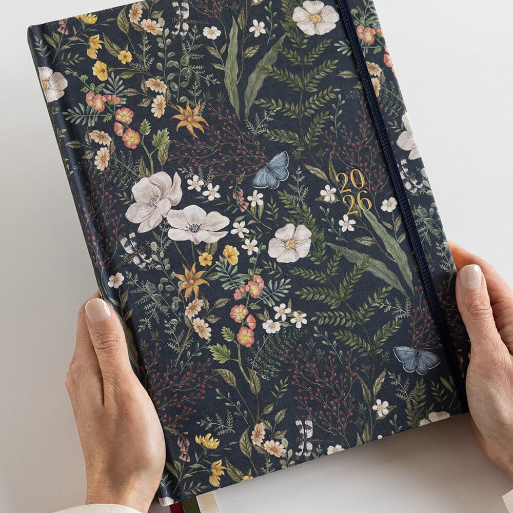 Beautiful linen bound 2026 Teacher A4 Planner features