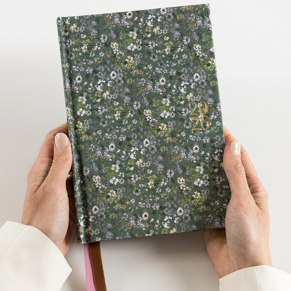 Beautiful linen bound 2026 Petite planner