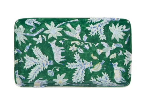 Exotique Ceramic Plate Green - 23x13cm