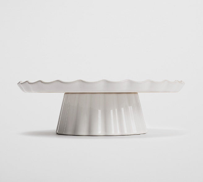 GRACIE CAKE STAND:SNOW