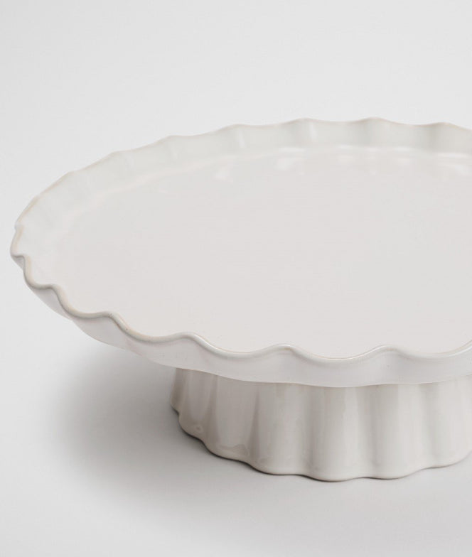 GRACIE CAKE STAND:SNOW