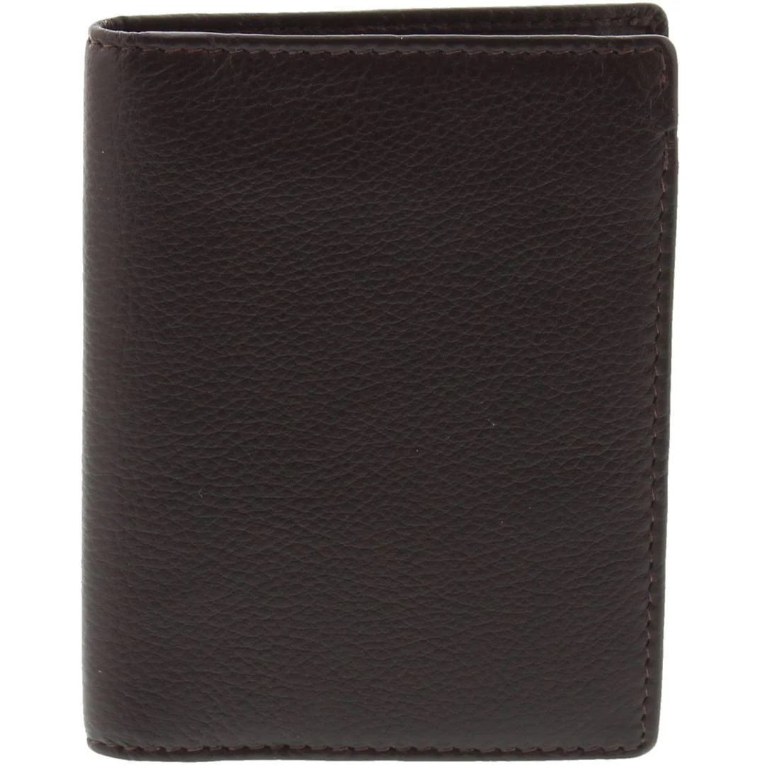 Isaac RFID Leather Mens Wallet - Brown