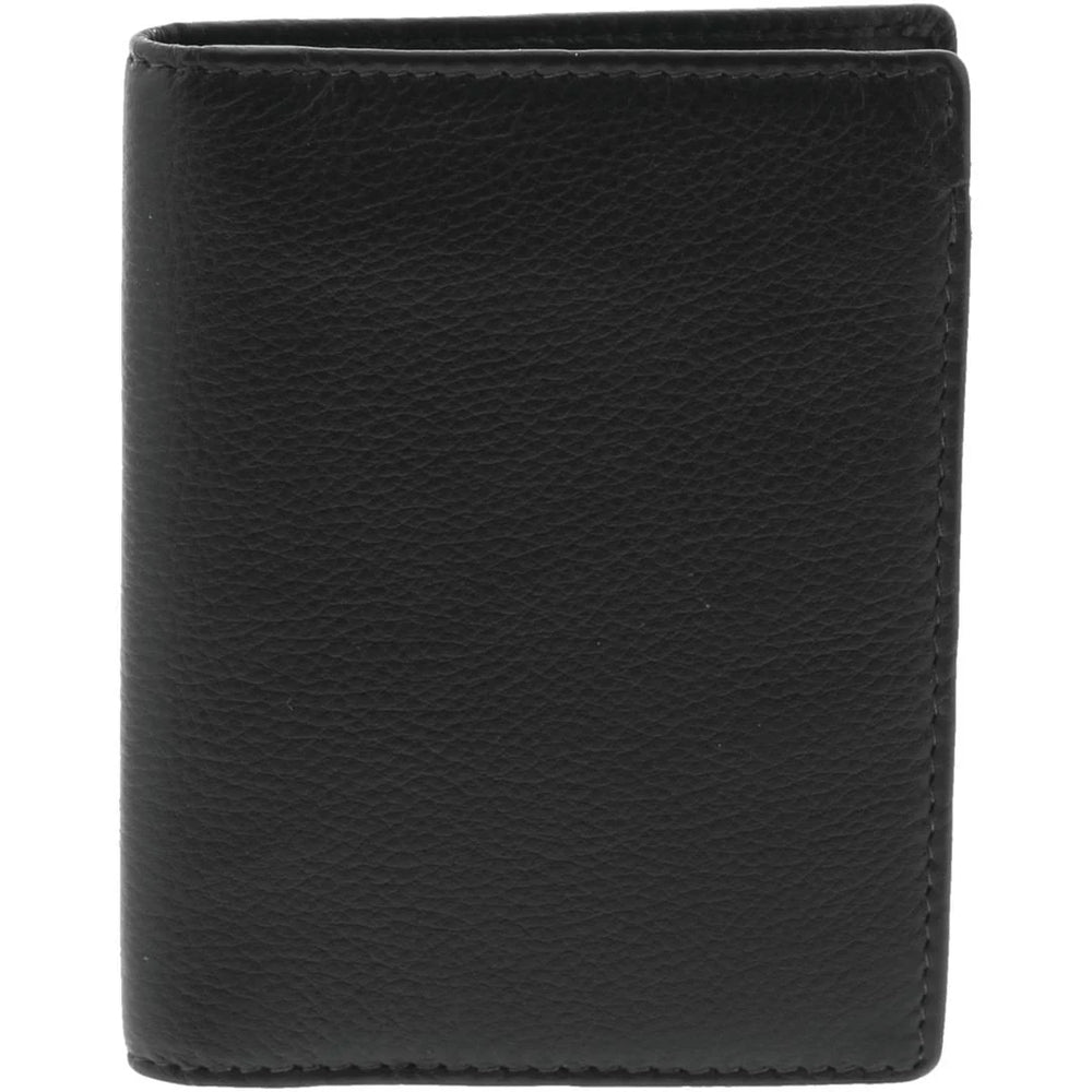 Isaac RFID Leather Mens Wallet - Black