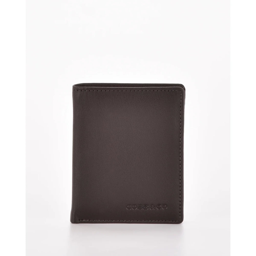 Lever RFID Leather Mens Wallet - Brown