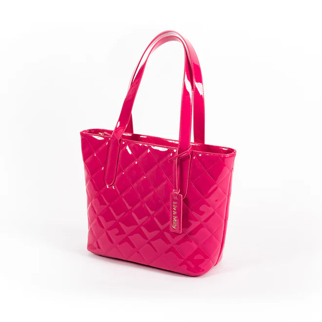 Liv & Milly Remi Pink Patent Tote