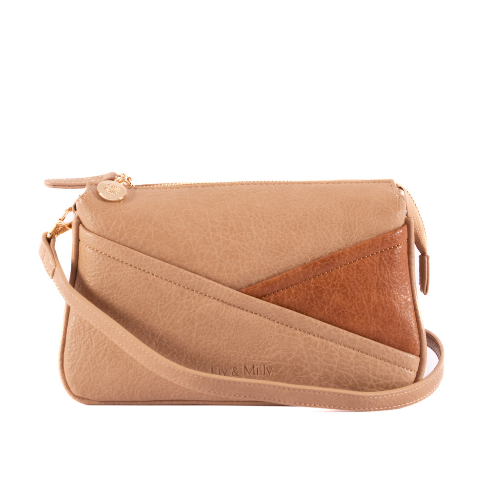 Liv & Milly Ava- Caramel Hand Bag