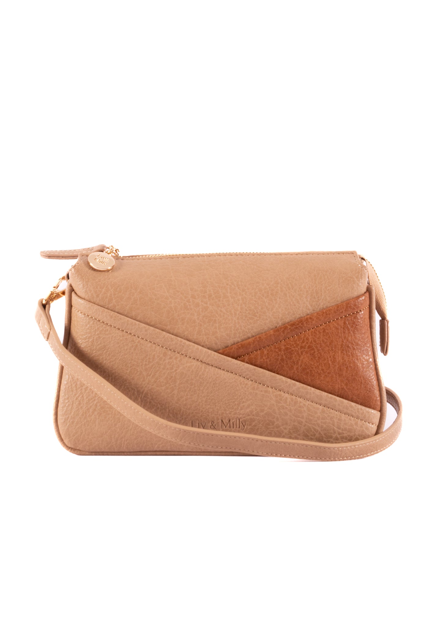 Liv & Milly Ava- Caramel Hand Bag