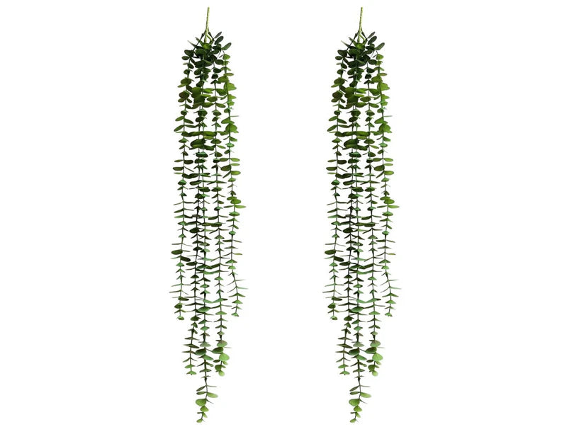 Round Leaf 5 Strand plant Light Green - 81cm