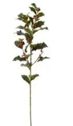 Holly Spray Red/Green - 20x20x74cm