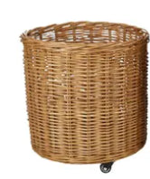 Ana Willow Basket with Wheels - Small