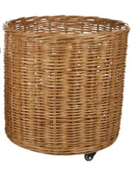 Ana Willow Basket with Wheels - Large