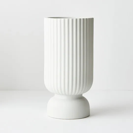 Vase Becca - White 30cmh x 15cmd