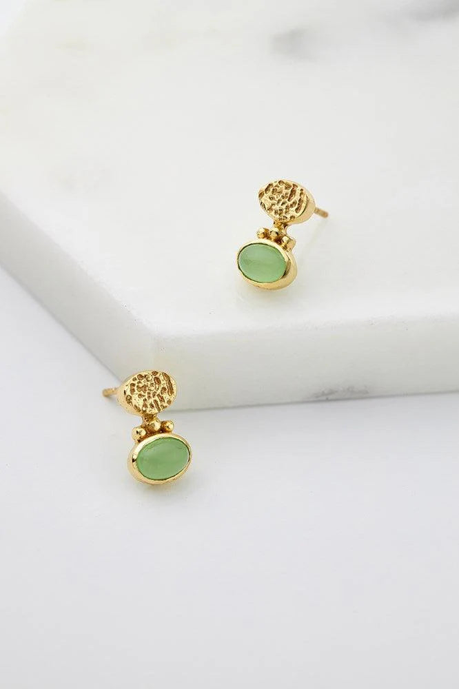 Paige Earring - Prehnite