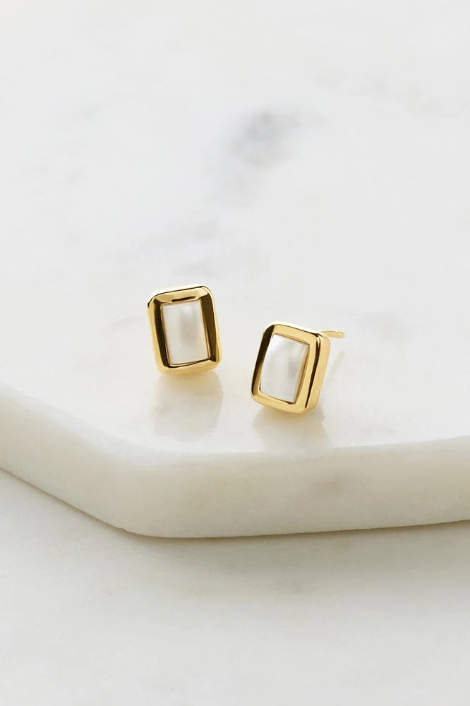 Sierra Stud Earring - Pearl