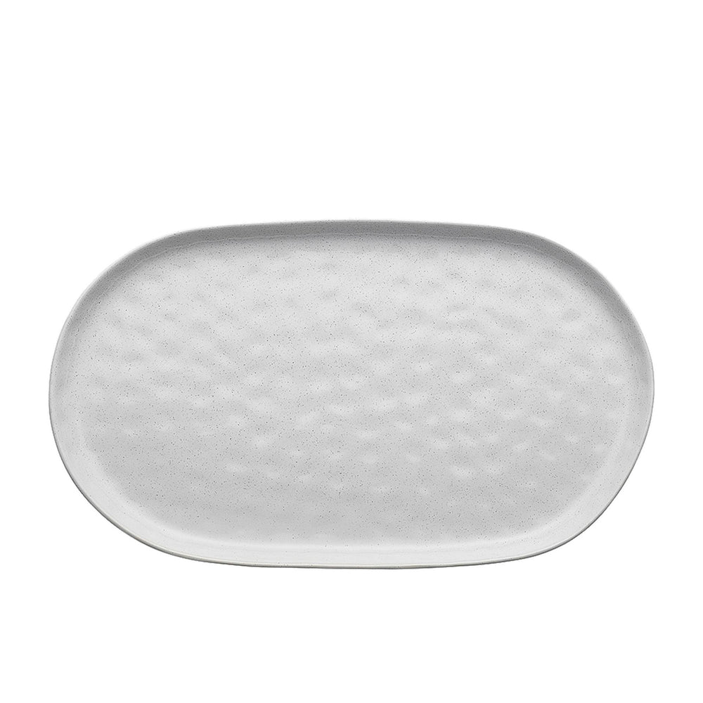 Organic in shape with a dimpled, tactile finish, Ecology's Speckle Oval Serving Serving Platter