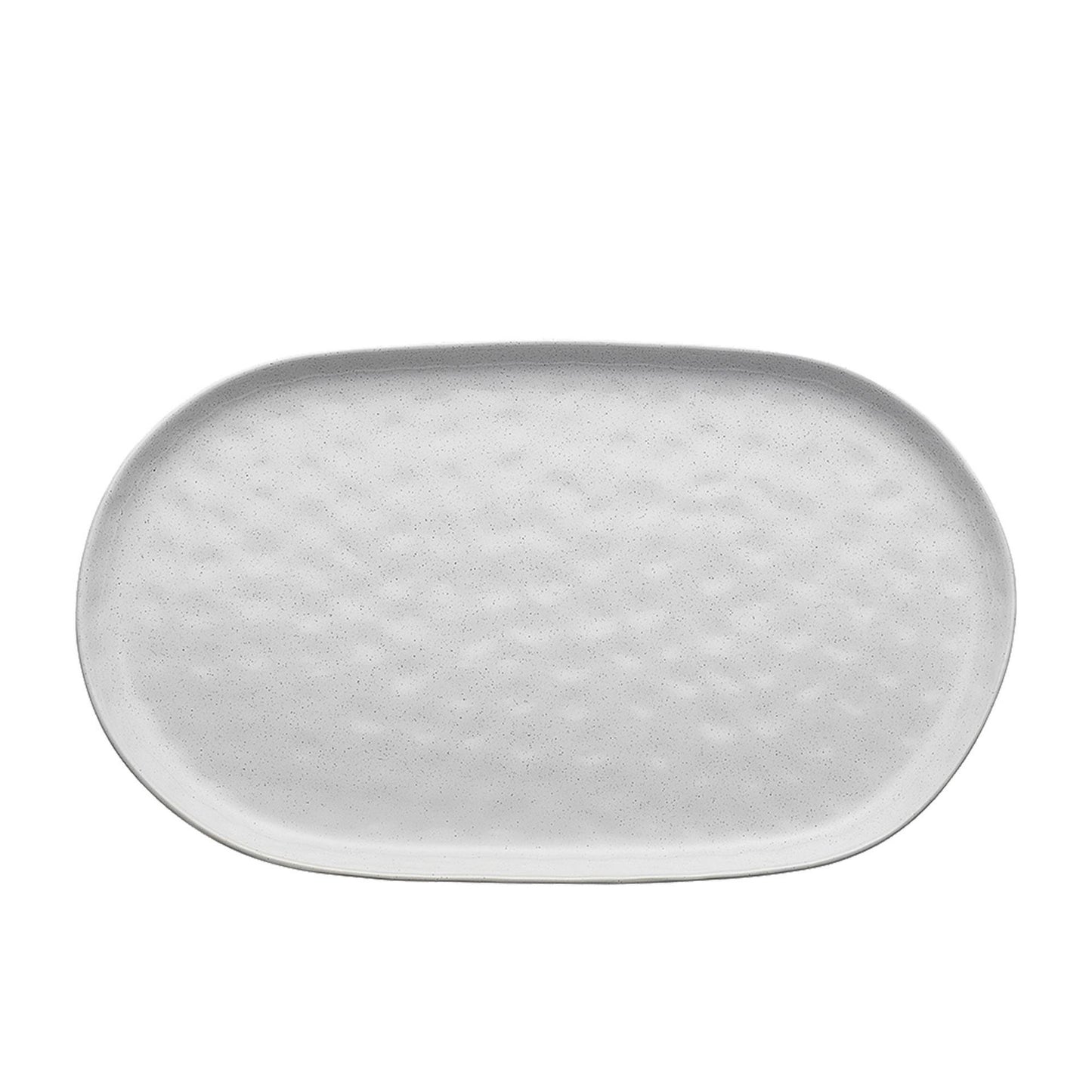 Organic in shape with a dimpled, tactile finish, Ecology's Speckle Oval Serving Serving Platter