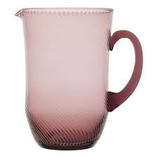 Diagonal ridging wraps itself around the Aveline glassware creating a mesmerising visual and tactile effect.