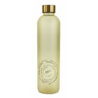 Frosted Water Bottle with Hydration Goals - Champagne