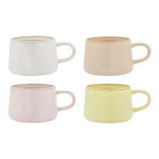 Crafted with Ottawa¿s gently ridged, signature shape, dimpled texture and slight speckle, this set of 4 mugs showcases four assorted Summer sorbet hues.