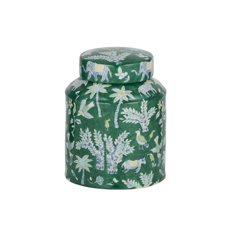 Exotique Ceramic Jar 15x19cm - Green