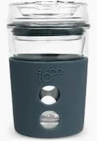 IOco 8oz Eco Glass Coffee Travel Cup - Denim