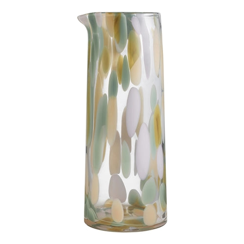 Fern greens blend with olive tones to evoke a peaceful spirit across the Camille glassware range in Citron.