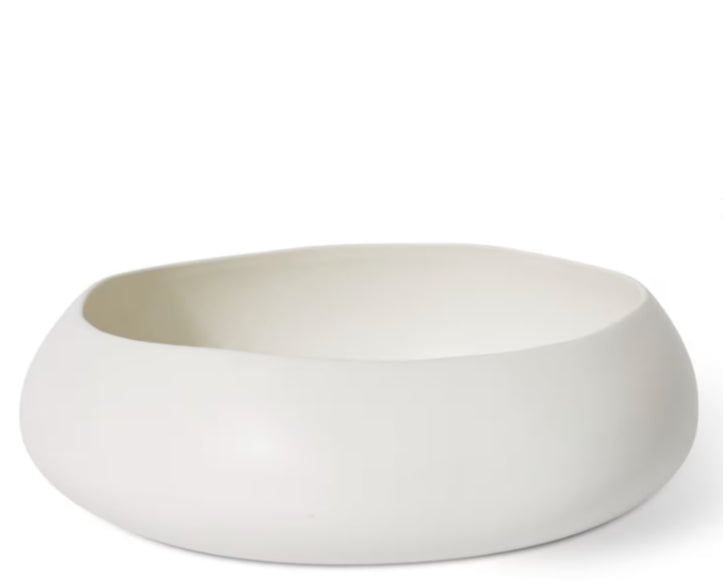 Mora Bowl Matt White 39x39x13cm