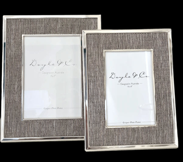 Silver Plated Double Twist Frame - 5x7