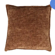Perri Chenille Cushion Brown 50x50