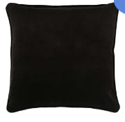 Chelsea Velvet Cushion Black 50x50