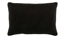 Chelsea Velvet Cushion Black 60x40