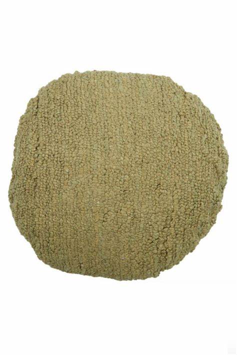 Jot Round Boucle Cushion 40cm - Olive