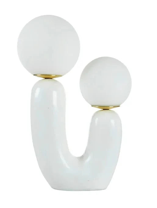 Wynter Resin Table Lamp 32.5x18x49cm - White