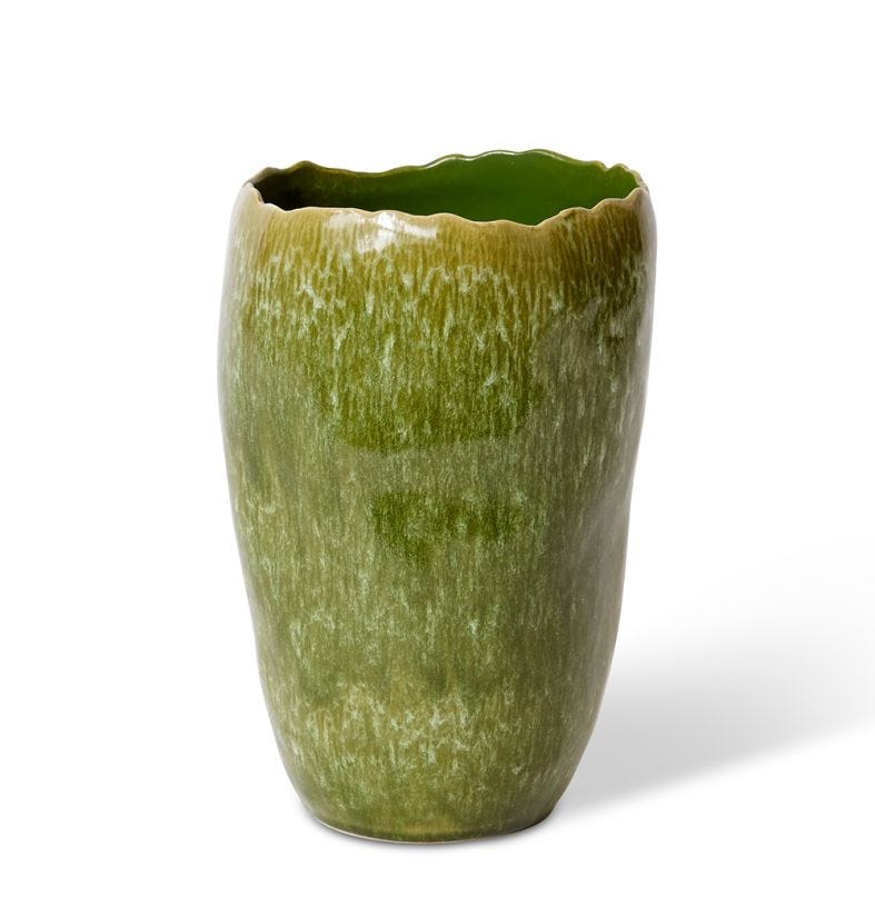 Haidi Vase Green 17x17x27cm