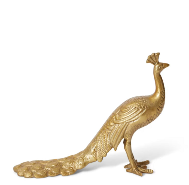Peacock Sculpture Gold