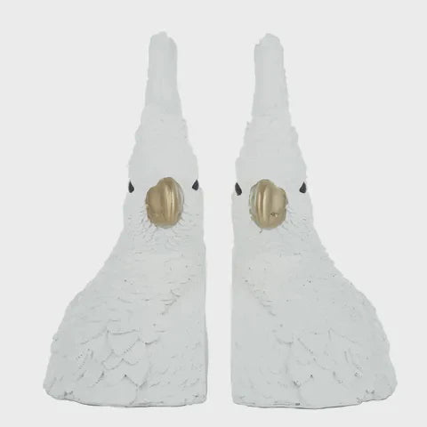 Petey Set of 2 Resin Bookend 22x15x24.5cm - White