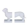Woof Woof Set of 2 Bookends 25x9x17cm - White