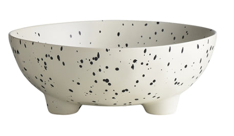 The organic-shaped Speckle Polka Chunky Legs bowl